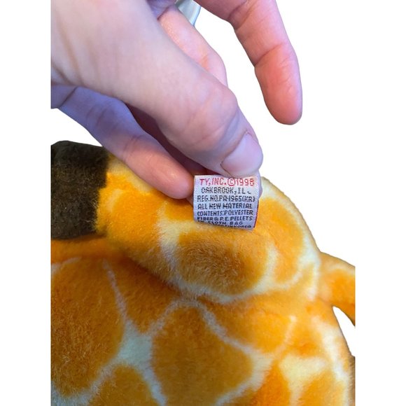 Stuffed Animal Plush TY Giraffe Beanie Buddy - Picture 4 of 9